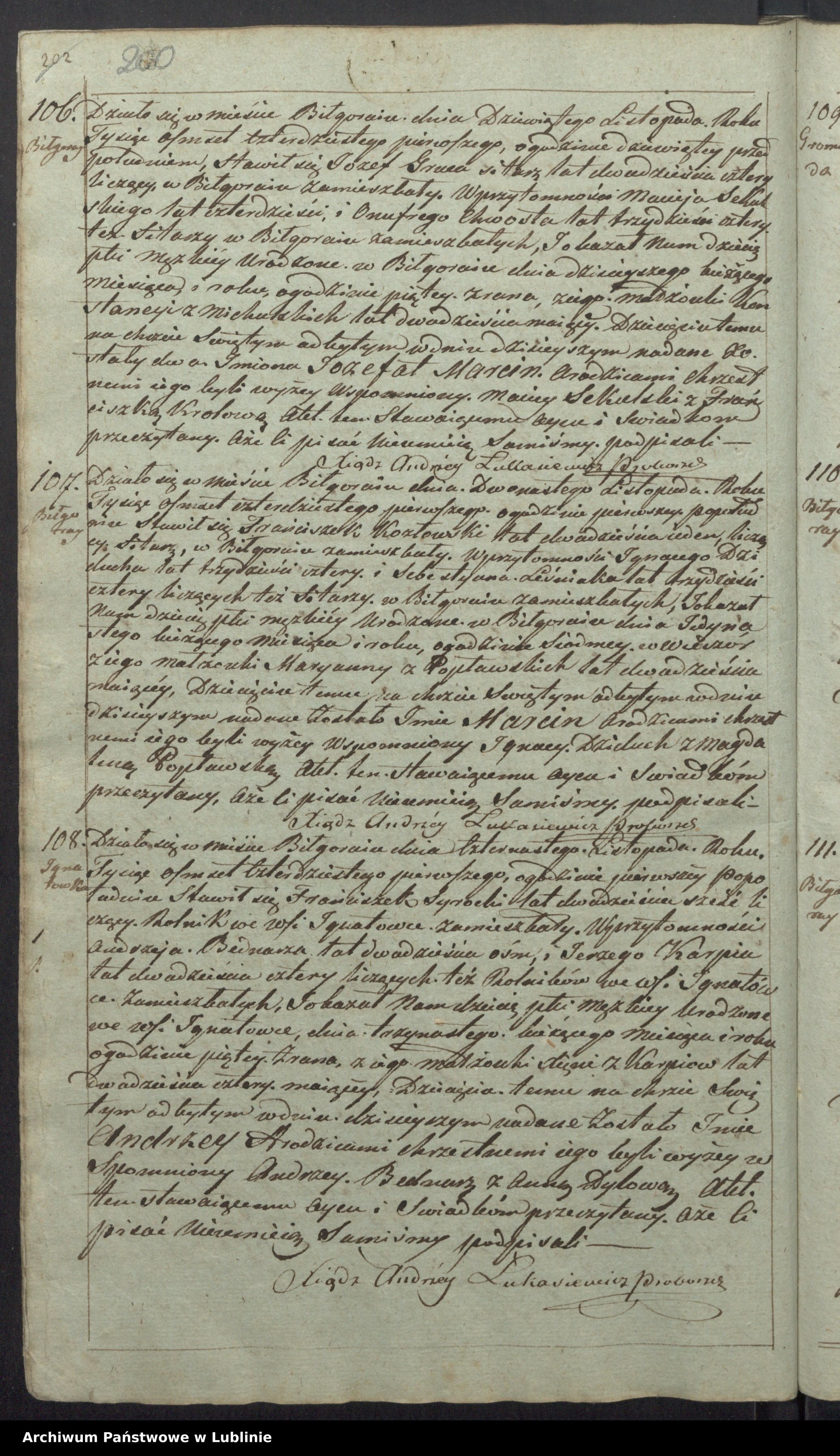 Skan z jednostki: Księga urodzeń