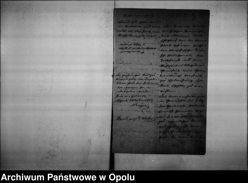 Obraz 6 z jednostki "Acta der Polizei - Verwaltung zu Oppeln betreffend gewerbl[iche] Anlage die Gasanstalt Vol. I"