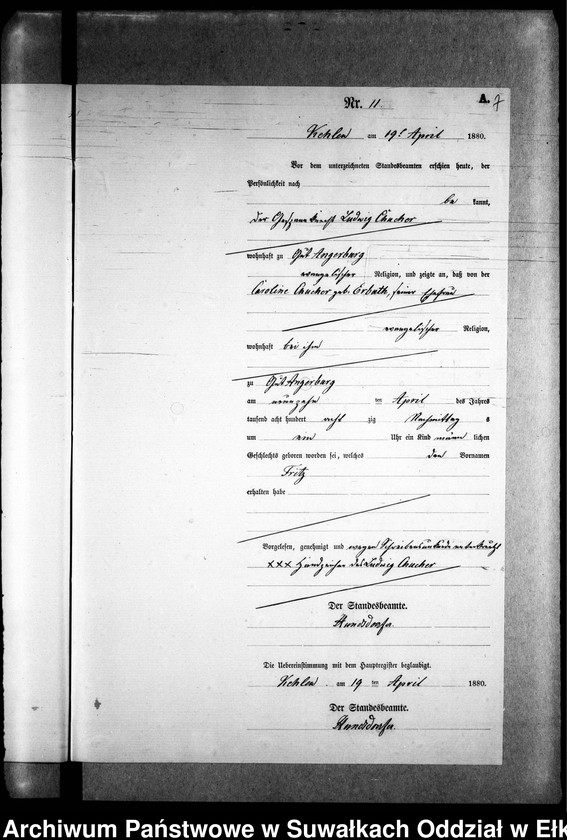 image.from.unit.number "Geburts-Neben-Register des Preussischen Standes-Amtes Kehlen Kreis Angerburg"