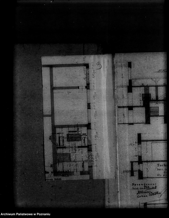 Obraz 8 z jednostki "Rysunek przebudowy mleczarni w Swarzędzu na gruncie Landwirtschaftliche Zentralgennosenschaft"