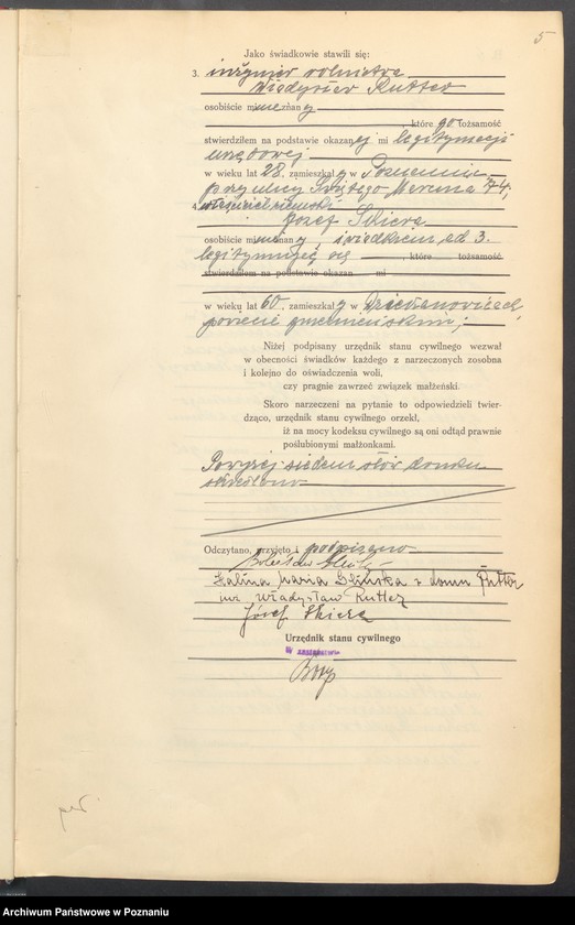 Obraz 7 z jednostki "Księga miejscowa małżeństw tom III [Rejestr główny małżeństw]"