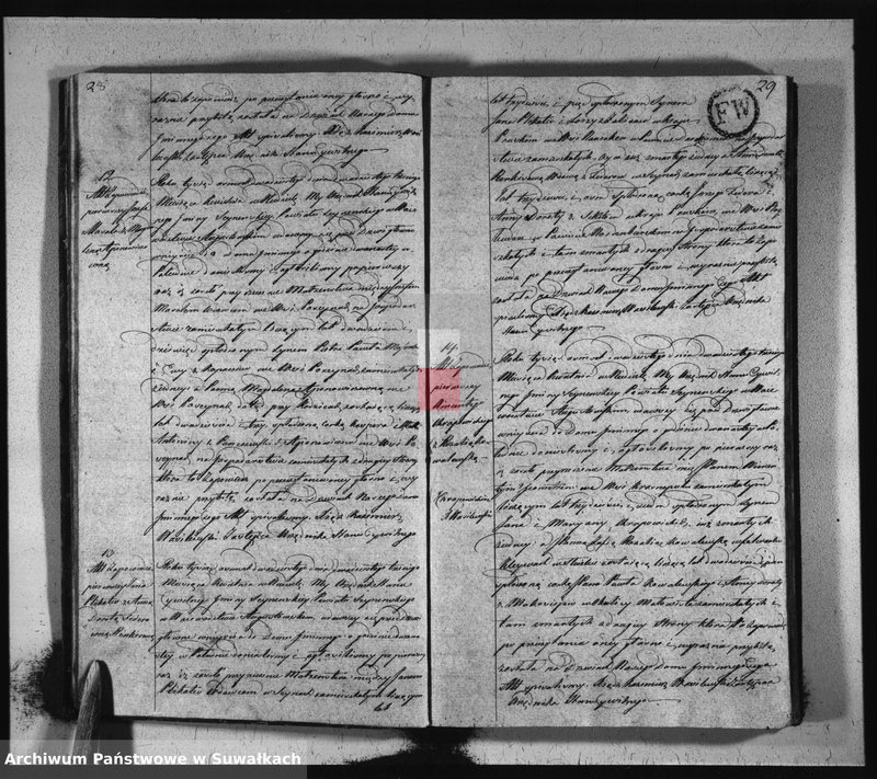 image.from.unit.number "Akta zaślubionych stanu cywilnego gminy seyneńskiey od 1-go stycznia 1820 roku."