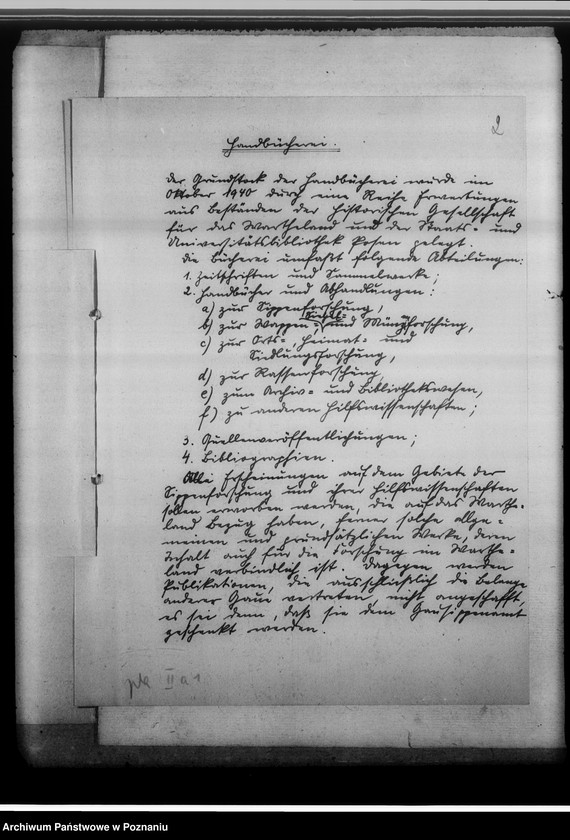 Obraz 5 z jednostki "Errichtung und Betreuung der Bücherei. Allgemeines"