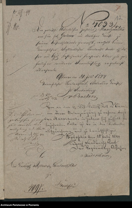 Obraz 17 z jednostki "A. betr. Zacharias von Marczewski"