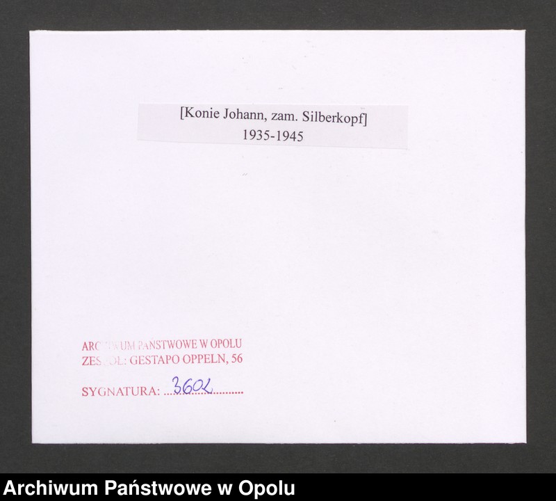 Obraz 2 z jednostki "[Konie Johann, zam. Silberkopf]"