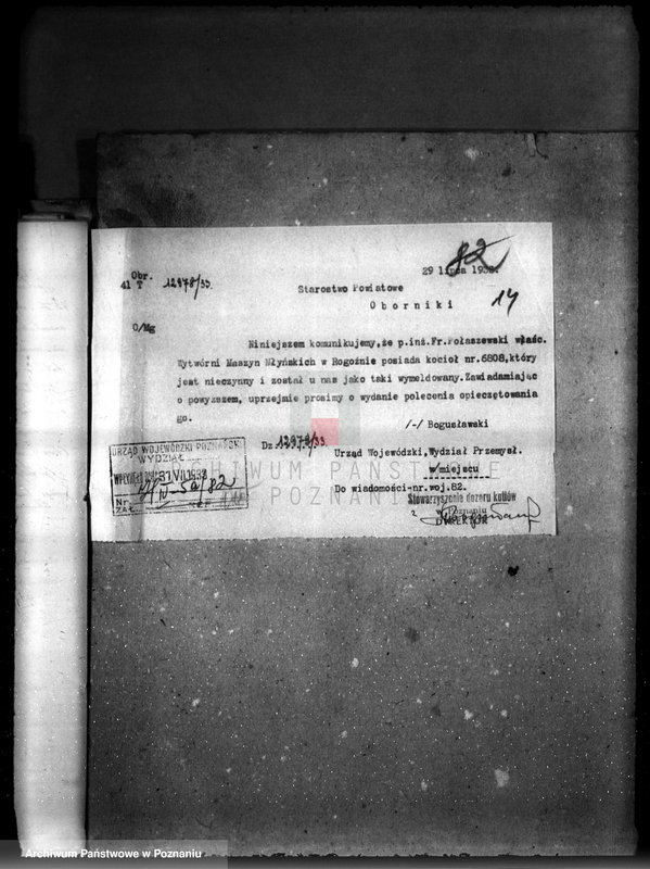 Obraz 16 z jednostki "Wytwórnia maszyn młyńskich w Rogoźnie, pow. obornicki własność. Połaszewski"