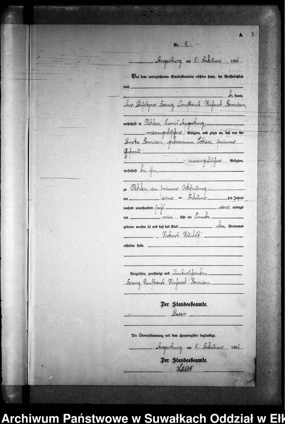 image.from.unit.number "Geburts-Neben-Register des Preussischen Standes-Amtes Kehlen Kreis Angerburg"