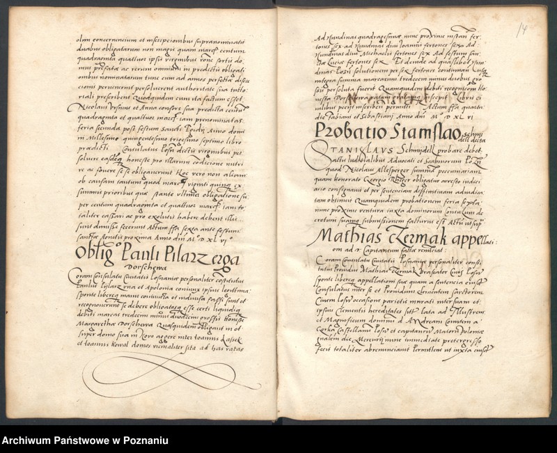 Obraz 15 z jednostki "Liber controversiarum coram consulatu Posnaniensi actarum ..."