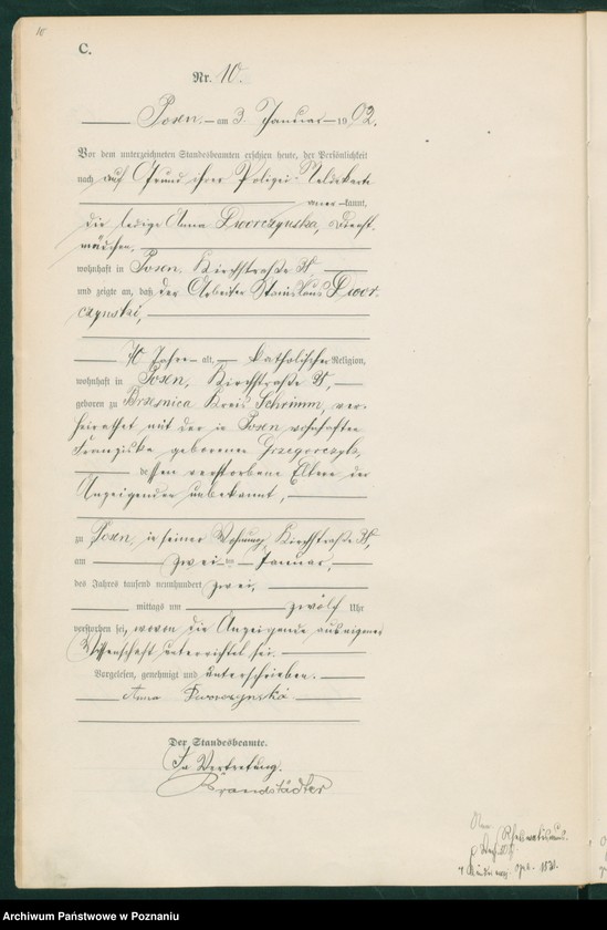 Obraz 13 z jednostki "Księga miejscowa zgonów t. I"