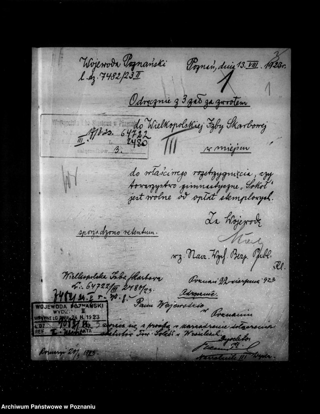 Obraz 5 z jednostki "/Rejestracja i inne sprawy związków i stowarzyszeń - korespondencja/"