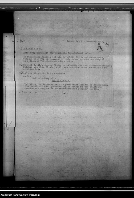 Obraz 17 z jednostki "Tuberkulose"