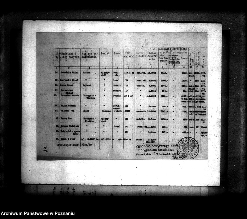 Obraz 18 z jednostki "Operat szacunkowy /parcelowanego majątku Białcz i Chrzypsko powiatu międzychodzkiego"