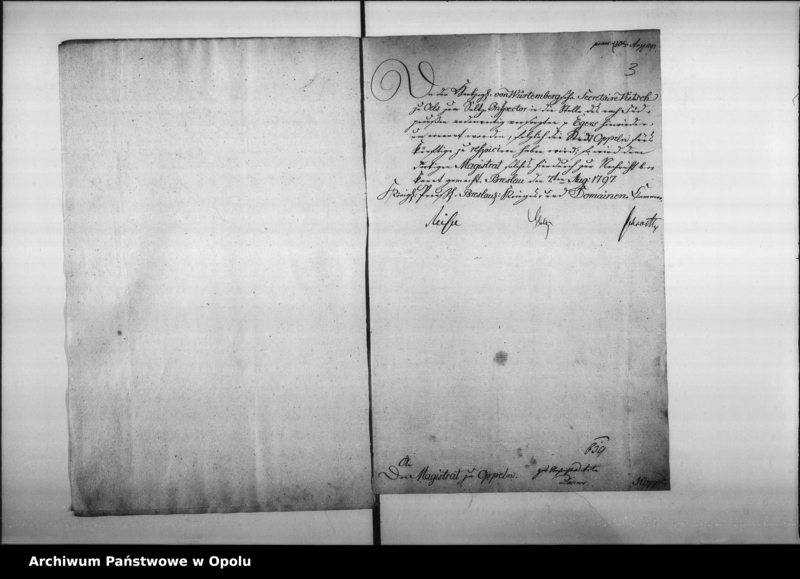 Obraz 7 z jednostki "Acta des Magistrats zu Oppeln von Anstellung der Saltz Inspectors und Saltzbeamten"