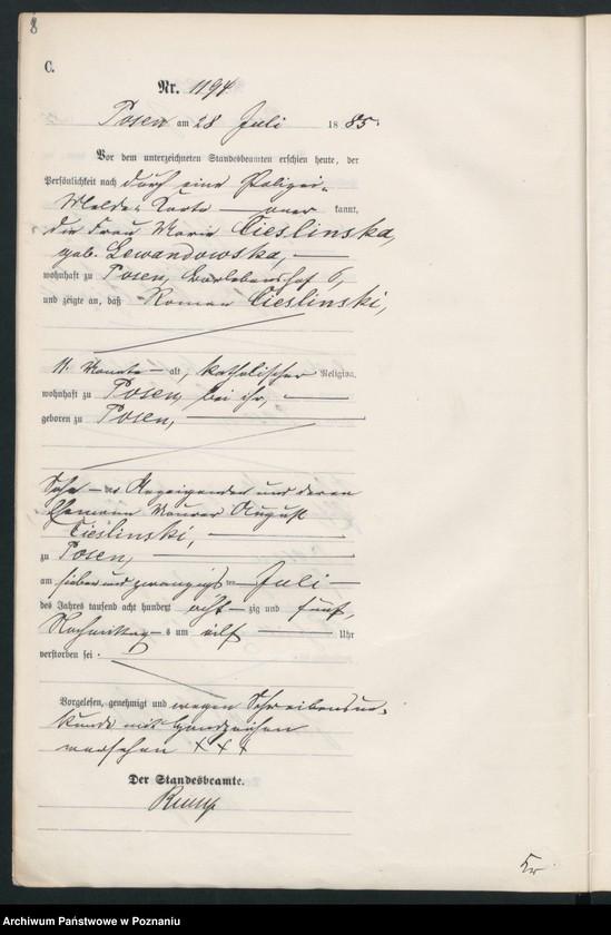 Obraz 11 z jednostki "Księga zgonów t. III"