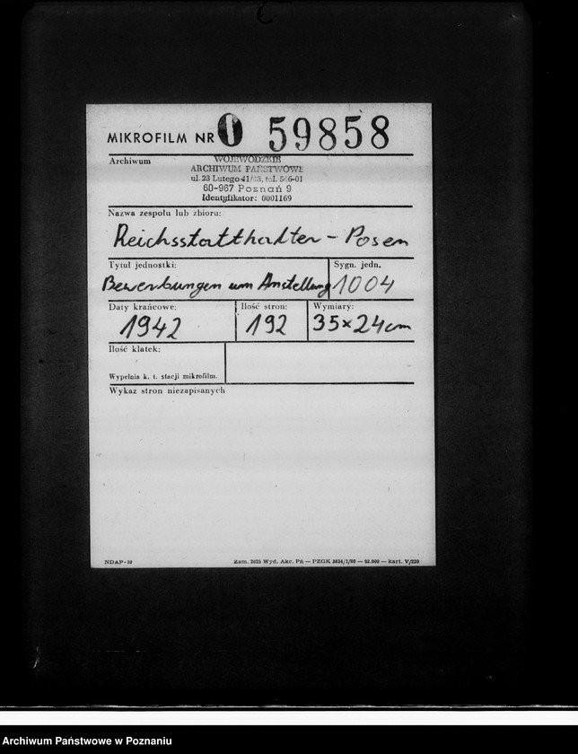 Obraz 2 z jednostki "Bewerbungen um Anstellung"