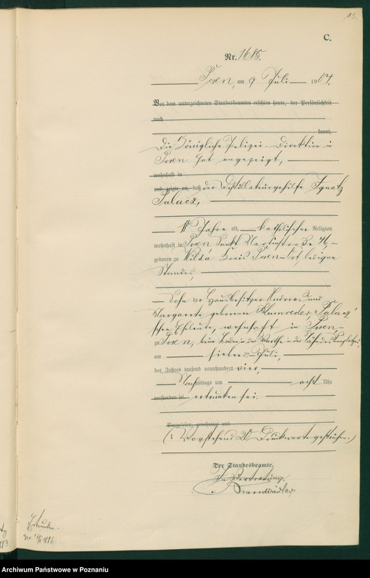 Obraz 15 z jednostki "Księga miejscowa zgonów tom IV"