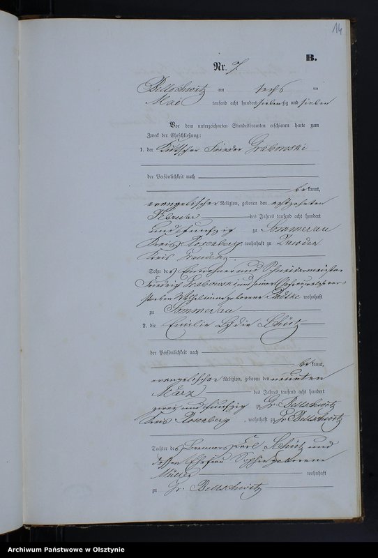 image.from.unit.number "Heiraths-Neben-Register Nr 1 - 20"