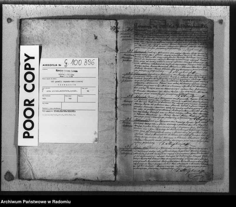 image.from.unit.number "[Duplikat akt urodzonych, zaślubionych i zmarłych parafii rzym.-kat. Głowaczów]"