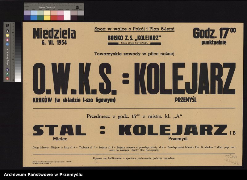 image.from.collection.number "W Światowy Dzień Futbolu - afisze z przemyskiego zasobu111"