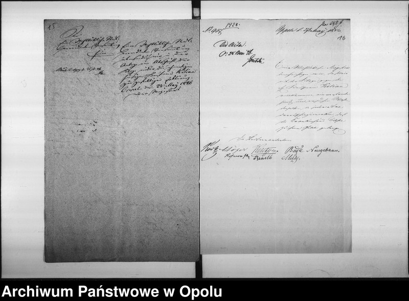Obraz 15 z jednostki "Acta des Magistrats zu Oppeln betreffend die Prozessache contra den Kaufmann Kilian zu Ottmuth wegen 28 rtl. [Reichsthaler] 4 sgr. [Silbergroschen] 6 pf. [Pfenige] De anno 1846"