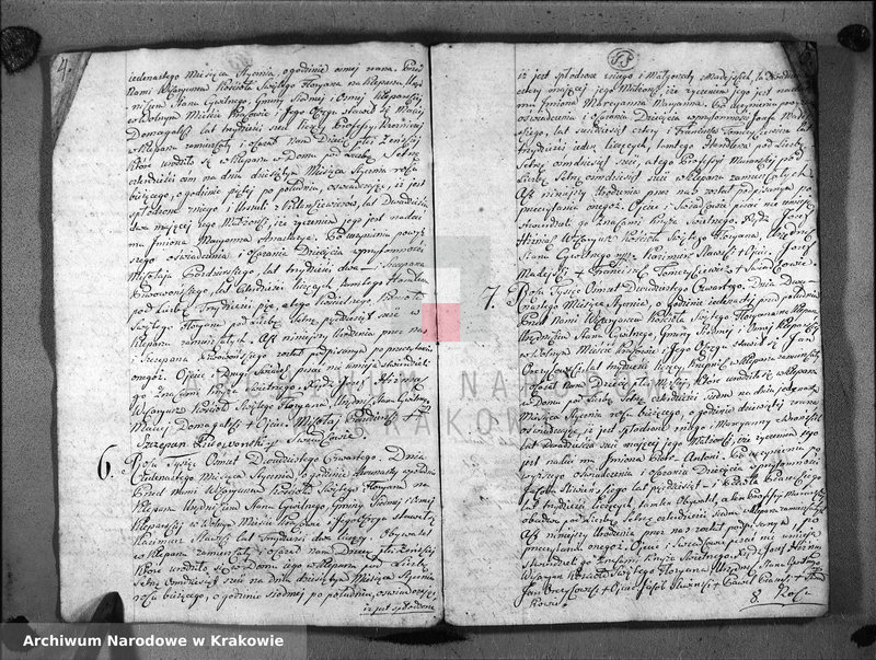 Obraz 5 z jednostki "Księga Aktów Urodzenia i Uznania dla Parafii Sgo Floryana przy Krakowie na Rok 1824"