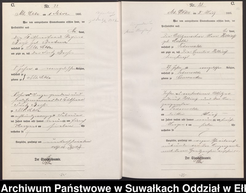 image.from.unit.number "Sterbe-Haupt-Register des Königlichen Preussischen Standes-Amtes Alt Ukta Kreis Sensburg"