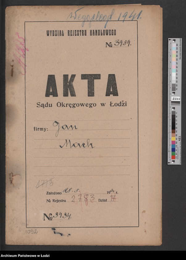 Obraz 2 z jednostki "Jan Rajmund Mack – handel agenturowy wełną i bawełną"