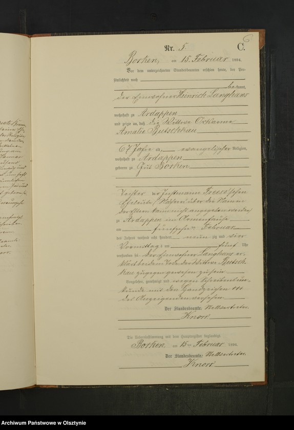image.from.unit.number "Sterbe-Neben-Register Nr 1 - 21"