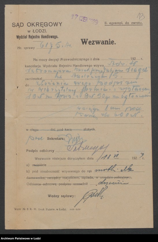 Obraz 15 z jednostki "Moszek Gutman – drobra sprzedaż manufaktury półwełnianej"