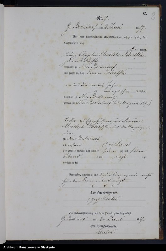 image.from.unit.number "Sterbe-Neben-Register Nr 1 - 15"