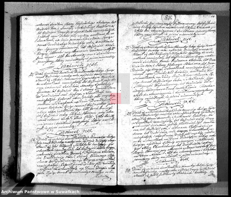 image.from.unit.number "Duplikat Akt Urzędnika Stanu Cwilnego Wyznania Moyżeszowego Okręgu Suwalskiego i Jeleniewskiego Urodzonych, Zaślubionych i Zmarłych z roku 1834"