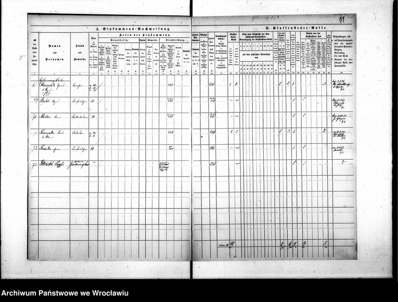image.from.unit.number "Klassensteuerrolle nebst Eikommens - Nachweisung"