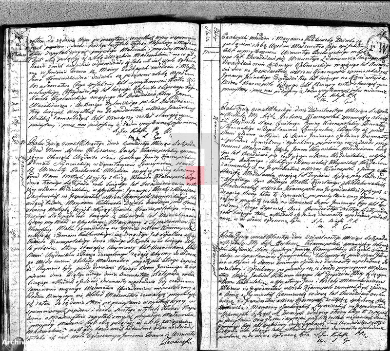 image.from.unit.number "Akta Gminy Krasnopolskiey Pttu Seyn. Depptu Łomżyńskiego 1815. Małżeństwa."