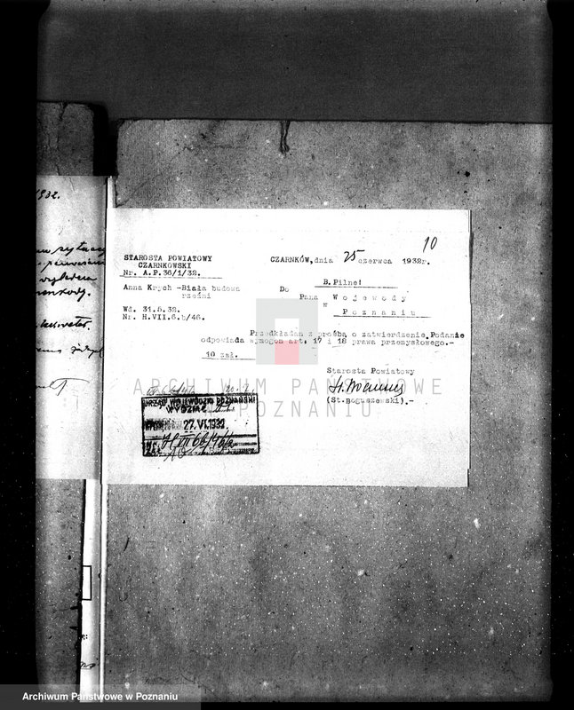 Obraz 14 z jednostki "Zatwierdzenie projektu urządzenia zakładu przemysłowego rzeźni nr 525 Leona Krycha w Białej pow. Czarnków"