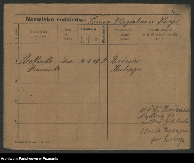 image.from.unit.number "Rzekiecki - Rzywuski"
