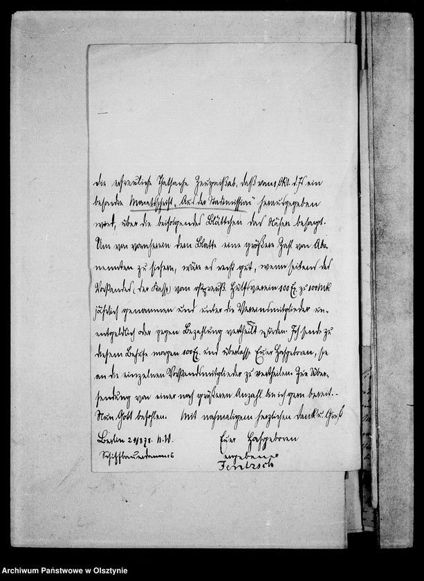 image.from.unit.number "/Briefe an die Gfin Anna Lehndorff- Steinort betr. die Versorgung mit Missions- a. a. frommen Blättern/"