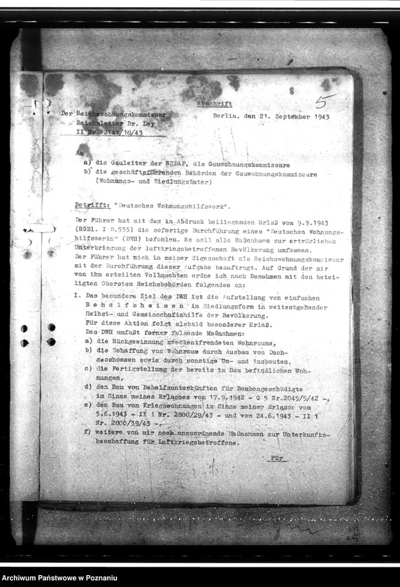 Obraz 9 z jednostki "Deutsches Wohnungshilfswerk. Ausbauwohnungen"