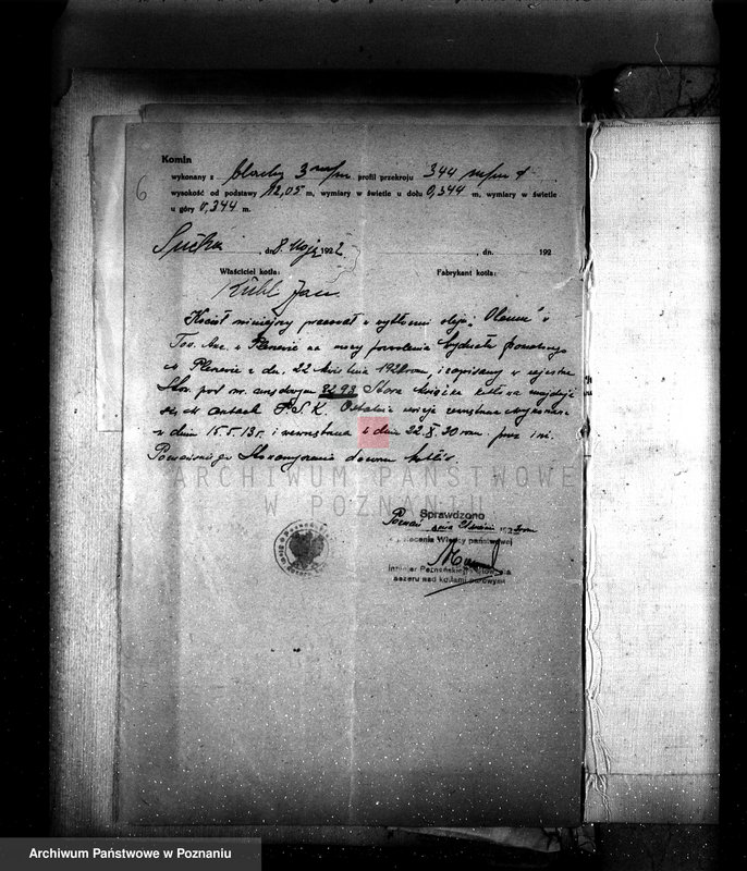 Obraz 10 z jednostki "Młyn p. Kiehla z Suchej pow. jarociński nr fabr 6901, nr woj. 51"