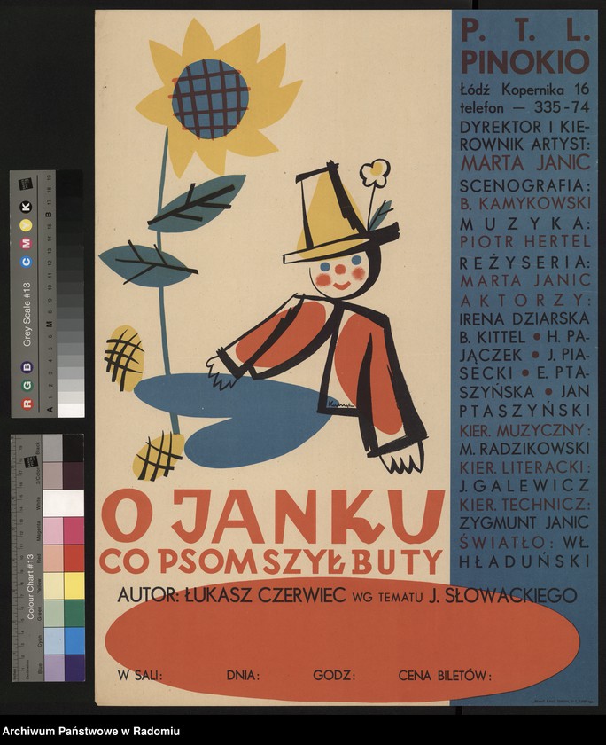 Obraz 10 z kolekcji "Plakaty i afisze teatralne z okresu Polski Ludowej"