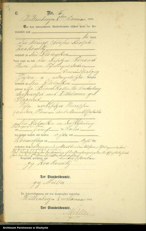 image.from.unit.number "Sterbe-Neben-Register Nr 1 - 190"