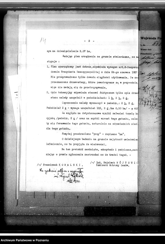 Obraz 18 z jednostki "Las majętności Wierzbiczany w powiecie inowrocławskim"