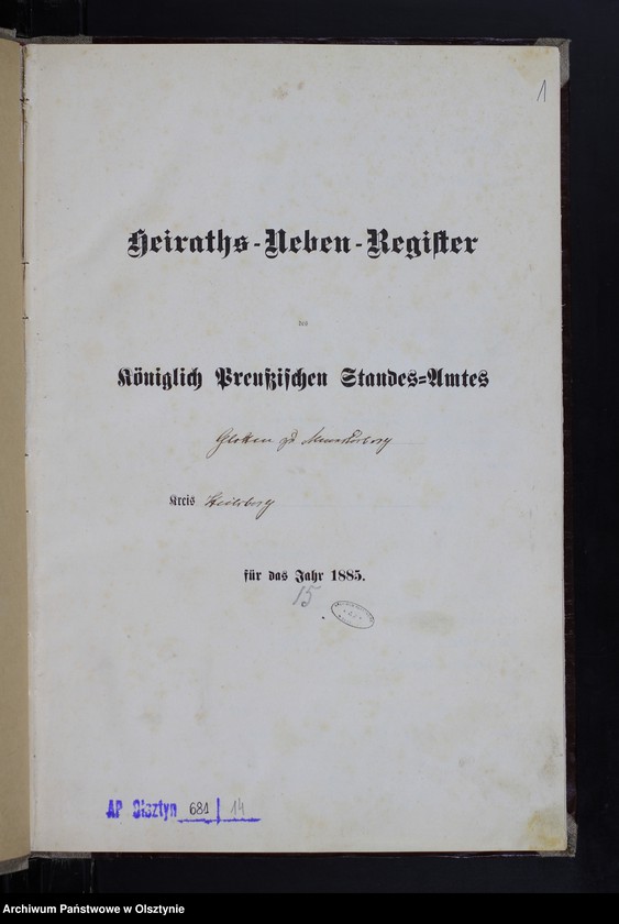 image.from.unit.number "Heiraths-Neben-Register Nr 1 - 11 Sterbe-Neben-Register Nr 1 - 107"