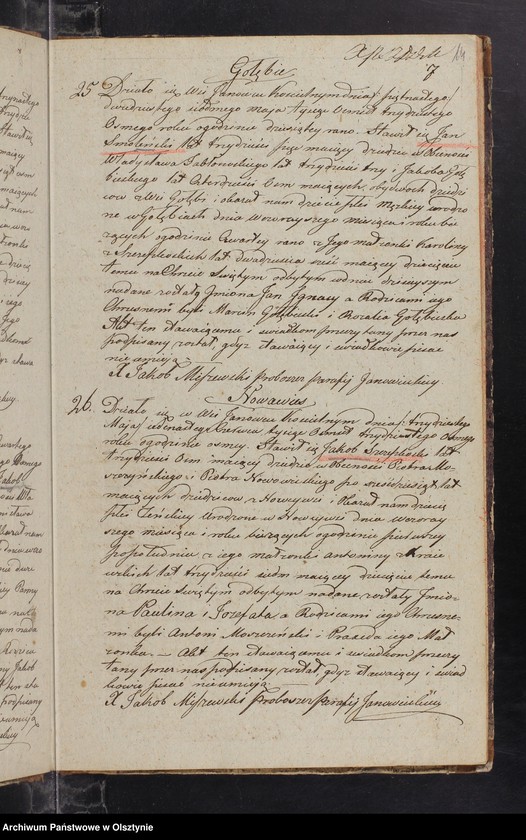 image.from.unit.number "Duplikat Kościoła Parafialnego Janowieckiego składający się z trzech Oddziałow to jest Ak Urodzenia Zaslubienia i Zejścia na Rok 1838 przeznaczony"