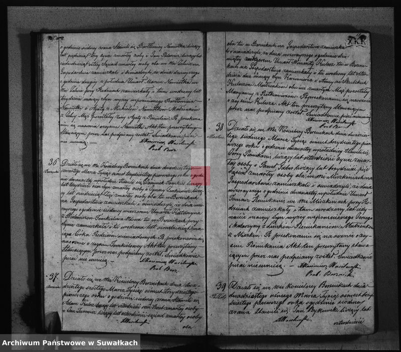 Obraz 11 z jednostki "Duplikat Aktów Stanu Cywilnego- Urodzonych, Zaślubionych i Zeszłych Katolików w Parafij Berznickiej z roku 1831."