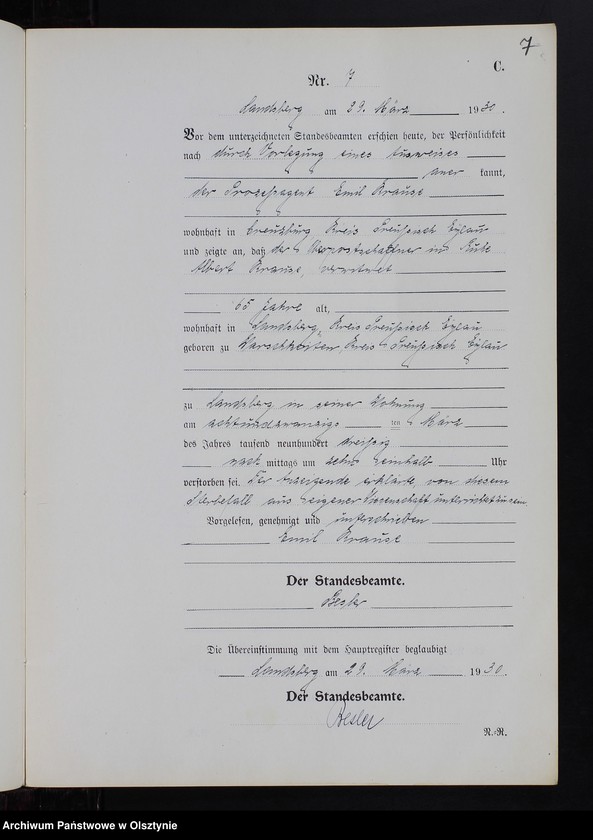 image.from.unit.number "Sterbe-Neben-Register Nr 1 - 25 [ Księga zgonów - wtóropis ]"