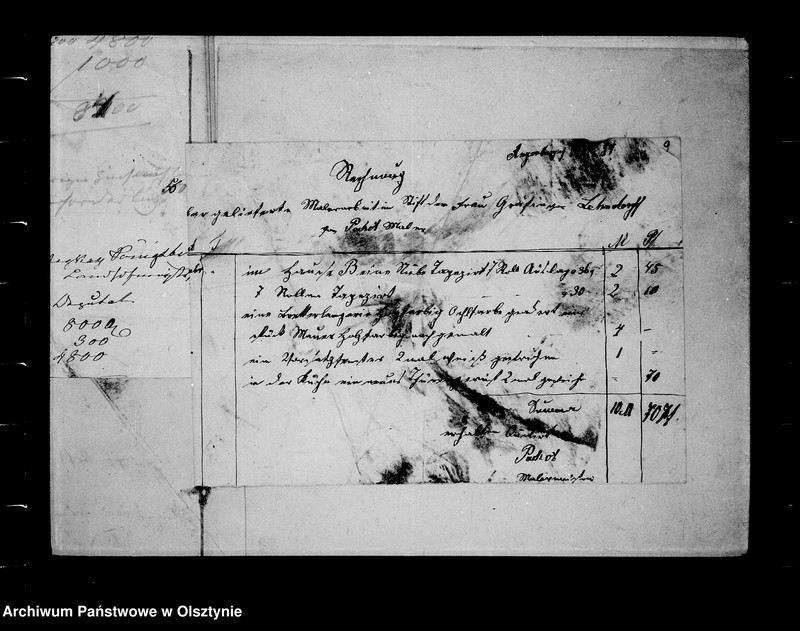 image.from.unit.number "/Berechnungen v. Einkünften u. Zahlungen in dem v. A. Gfin Lehndorff- Steinort projektierten Siechen- u. Waisenhäusern/"