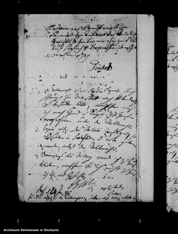 image.from.unit.number "Schriften zur Sasche der Schönberger Gutsherrschaft contra den Frei-Schulzen S. Nickel in Sommrau wegen Nichtgestellung einer Wollfuhre nach Königsberg"