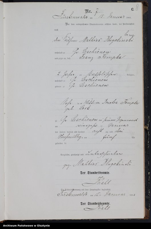 image.from.unit.number "Sterbe-Neben-Register Nr 1 - 188"