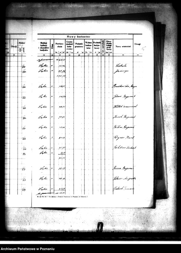 Obraz 9 z jednostki "Ostateczny plan dzielczy i nowy kataster majątku Trzcinica powiatu kępińskiego parcelacja prywatna"