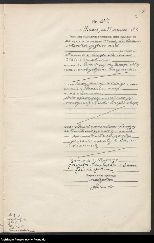 image.from.unit.number "Księga miejscowa zgonów tom III [Rejestr główny zgonów]"